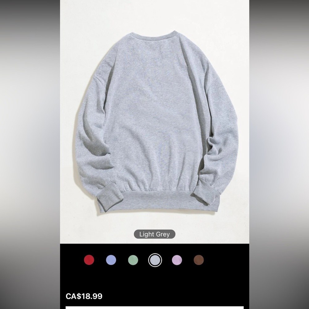 Oversized grey pullover - Picture 2 of 3